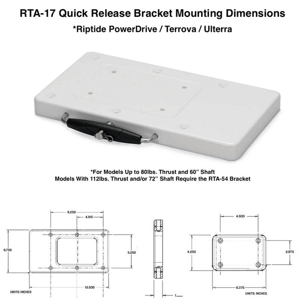 Minn Kota RTA-17 Quick Release Bracket - 1854017